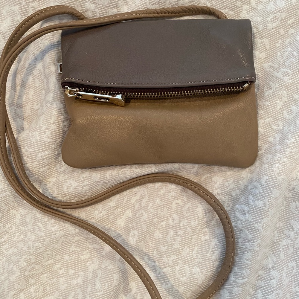 Leather mini crossbody
